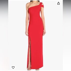 Likely Maxson Gown One Shoulder 6 Red Scarlett
